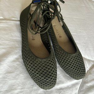Rothy's The Square Wrap Around Mesh Ballet Flat Womens Size 6.5